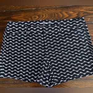 Old Navy Black and White Patterned Shorts